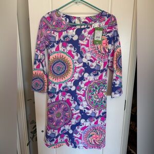 NWT Lilly Pulitzer Bay Dress Play That Trunky Music Size XS